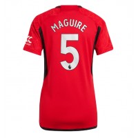 Billiga Manchester United Harry Maguire #5 Hemma fotbollskläder Dam 2023-24 Kortärmad